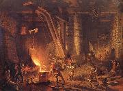 John Ferguson Weir The Gun Foundry oil painting